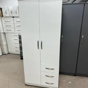 2 door wardrobe with 3 side Drawers2 door wardrobe with 3 side Drawers