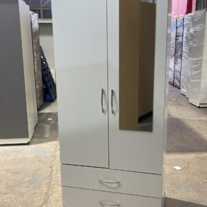 Gents 2 door wardrobe with 1 mirror and 2 Drawers