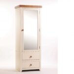 mirrored wardrobe with 2 drawers