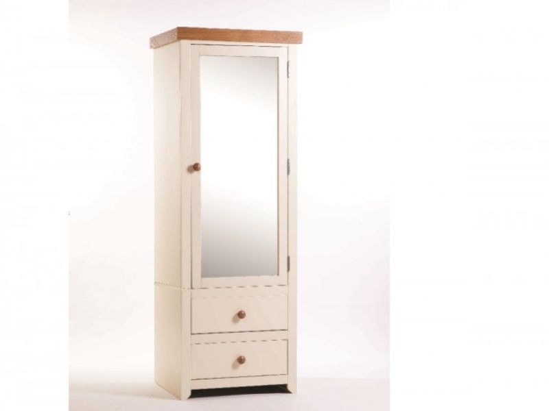 mirrored wardrobe with 2 drawers