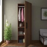 1-door mirrored wardrobe