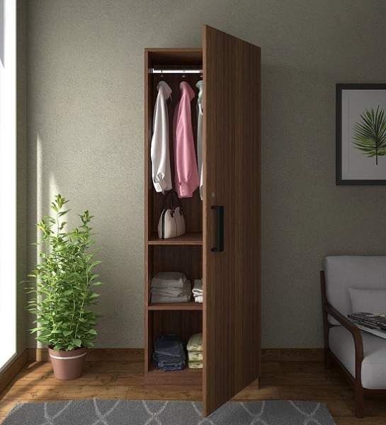 1-door mirrored wardrobe