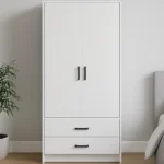cheap 2 door wardrobe with 2 drawers