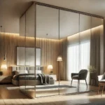 2-door mirrored wardrobe